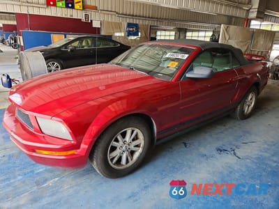 2006 FORD MUSTANG V6 CONVERTIBLE 1ZVFT84N065224819 - główne zdjęcie licytacji z USA - miniatura