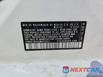Zdjęcie 13 z 13 samochodu: 2025 VOLKSWAGEN JETTA SEL VIN:3VWGX7BU4SM041621 - miniatura