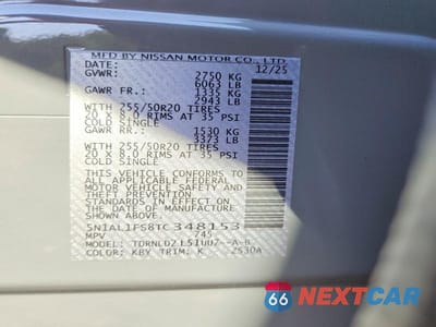 Zdjęcie 13 z 13 samochodu: 2026 INFINITI QX60 LUXE VIN:5N1AL1FS8TC348153 - miniatura
