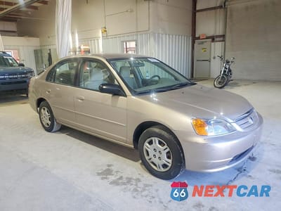 Czwarte zdjęcie samochodu z boku: 2002 HONDA CIVIC LX VIN:2HGES16542H612548 - miniatura