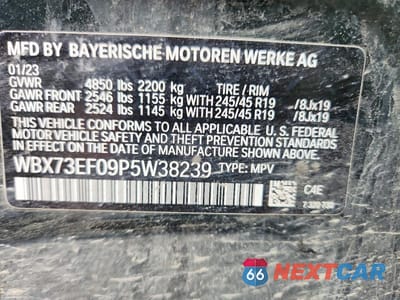 Zdjęcie 13 z 13 samochodu: 2023 BMW X1 XDRIVE28I VIN:WBX73EF09P5W38239 - miniatura