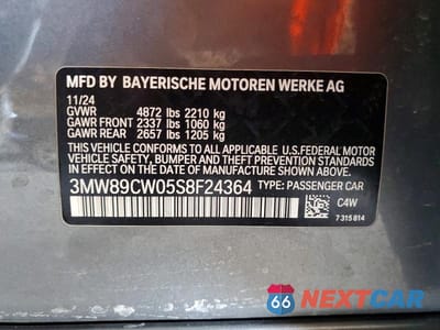 Zdjęcie 12 z 12 samochodu: 2025 BMW 330XI VIN:3MW89CW05S8F24364 - miniatura