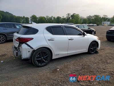 Trzecie zdjęcie samochodu z tyłu: 2016 LEXUS CT 200 VIN:JTHKD5BH9G2261976 - miniatura