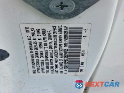 Zdjęcie 12 z 12 samochodu: 2013 HONDA CIVIC EX VIN:19XFB2F8XDE090705 - miniatura