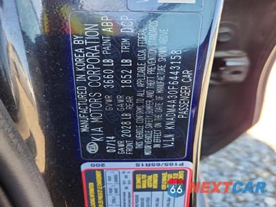 Zdjęcie 12 z 12 samochodu: 2015 KIA RIO LX VIN:KNADM4A30F6443158 - miniatura