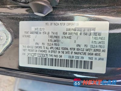 Zdjęcie 12 z 12 samochodu: 2013 MAZDA MX-5 MIATA GRAND TOURING VIN:JM1NC2PF1D0230476 - miniatura