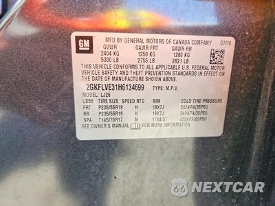 Zdjęcie 13 z 13 samochodu: 2017 GMC TERRAIN DENALI VIN:2GKFLVE31H6134699 - miniatura