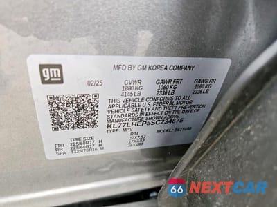 Zdjęcie 14 z 14 samochodu: 2025 CHEVROLET TRAX 1LT VIN:KL77LHEP5SC234675 - miniatura