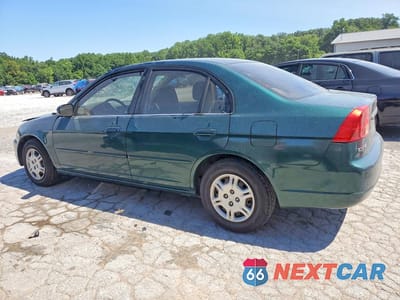 Drugie zdjęcie samochodu z przodu: 2002 HONDA CIVIC EX VIN:1HGES26742L009741 - miniatura