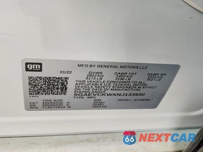 Zdjęcie 12 z 12 samochodu: 2022 BUICK ENCLAVE AVENIR VIN:5GAEVCKWXNJ133930 - miniatura