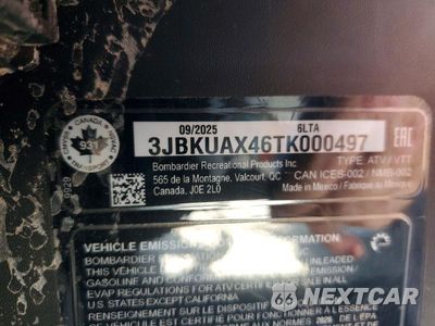 Zdjęcie 10 z 10 samochodu: 2026 CAN-AM DEFENDER UTILITY VEHICLE VIN:3JBKUAX46TK000497 - miniatura