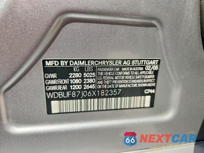 Zdjęcie 13 z 13 samochodu: 2006 MERCEDES-BENZ E 350 4MATIC VIN:WDBUF87J06X182357 - miniatura