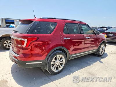 Trzecie zdjęcie samochodu z tyłu: 2018 FORD EXPLORER LIMITED VIN:1FM5K7FH7JGC85337 - miniatura
