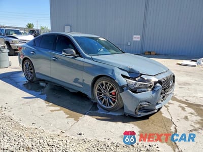Czwarte zdjęcie samochodu z boku: 2022 INFINITI Q50 RED SPORT 400 VIN:JN1FV7DP9NM370278 - miniatura