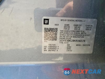 Zdjęcie 14 z 14 samochodu: 2019 CADILLAC ESCALADE LUXURY VIN:1GYS3BKJ3KR342178 - miniatura