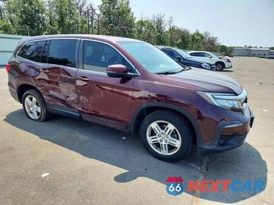 Czwarte zdjęcie samochodu z boku: 2020 HONDA PILOT EX VIN:5FNYF6H34LB021295 - miniatura