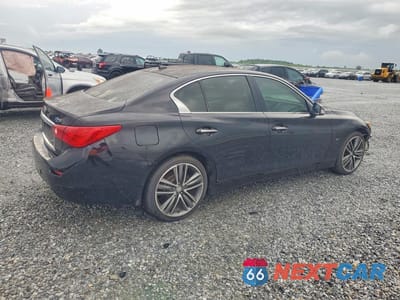 Trzecie zdjęcie samochodu z tyłu: 2014 INFINITI Q50 PREMIUM VIN:JN1BV7AP5EM685596 - miniatura