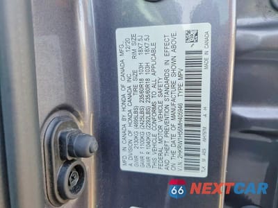 Zdjęcie 14 z 14 samochodu: 2021 HONDA CR-V EX VIN:2HKRW1H56MH405946 - miniatura
