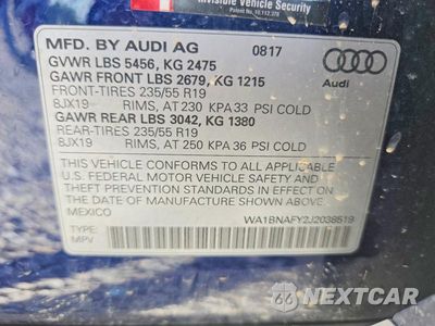 Zdjęcie 14 z 14 samochodu: 2018 AUDI Q5 PREMIUM PLUS VIN:WA1BNAFY2J2038519 - miniatura