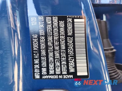 Zdjęcie 13 z 13 samochodu: 2024 PORSCHE TAYCAN CROSS TURISMO 4 VIN:WP0BA2Y16RSA60402 - miniatura