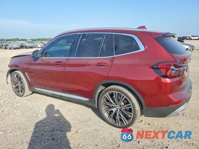 Drugie zdjęcie samochodu z przodu: 2022 BMW X3 SDRIVE30I VIN:5UX43DP0XN9N15272 - miniatura