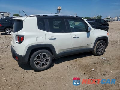 Trzecie zdjęcie samochodu z tyłu: 2016 JEEP RENEGADE LIMITED VIN:ZACCJADT4GPC63861 - miniatura