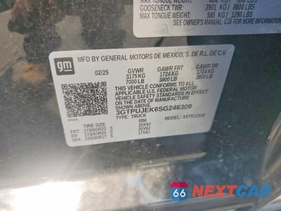 Zdjęcie 12 z 12 samochodu: 2025 GMC SIERRA K1500 ELEVATION-L VIN:3GTPUJEK6SG246309 - miniatura