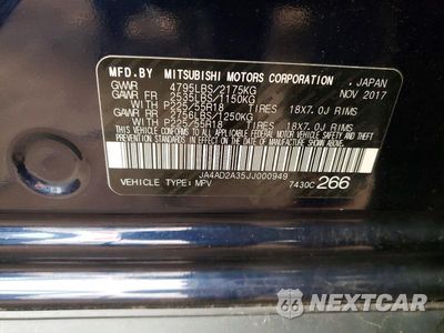 Zdjęcie 14 z 14 samochodu: 2018 MITSUBISHI OUTLANDER ES VIN:JA4AD2A35JJ000949 - miniatura