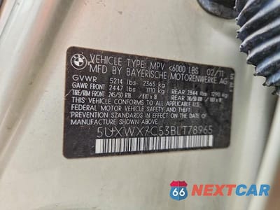Zdjęcie 13 z 13 samochodu: 2011 BMW X3 XDRIVE35I VIN:5UXWX7C53BLT78965 - miniatura