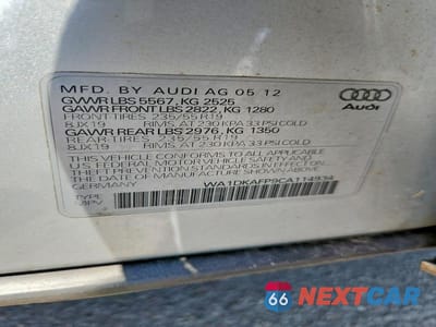 Zdjęcie 13 z 13 samochodu: 2012 AUDI Q5 PREMIUM PLUS VIN:WA1DKAFP9CA114934 - miniatura