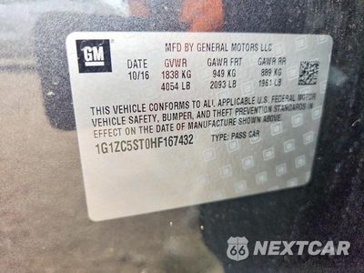 Zdjęcie 25 z 26 samochodu: 2017 CHEVROLET MALIBU LS VIN:1G1ZC5ST0HF167432 - miniatura
