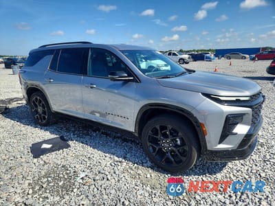 Czwarte zdjęcie samochodu z boku: 2025 CHEVROLET TRAVERSE RS VIN:1GNERLRS7SJ122733 - miniatura