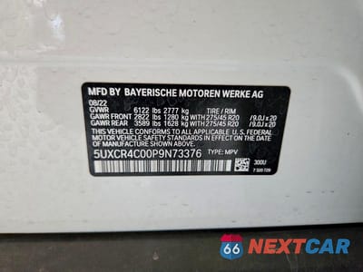 Zdjęcie 13 z 13 samochodu: 2023 BMW X5 SDRIVE 40I VIN:5UXCR4C00P9N73376 - miniatura