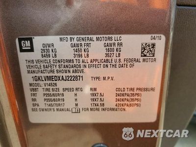 Zdjęcie 13 z 13 samochodu: 2010 GMC ACADIA SLT-1 VIN:1GKLVMEDXAJ222871 - miniatura