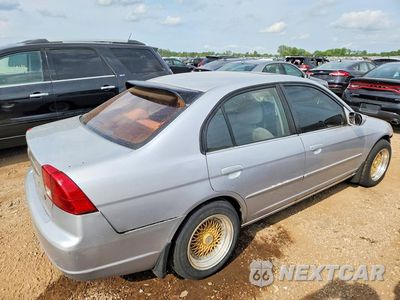 Trzecie zdjęcie samochodu z tyłu: 2002 HONDA CIVIC EX VIN:1HGES267X2L004656 - miniatura
