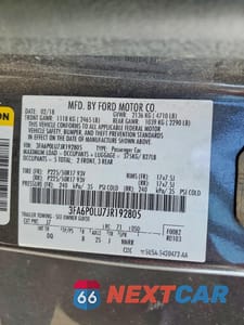 Zdjęcie 12 z 12 samochodu: 2018 FORD FUSION SE HYBRID VIN:3FA6P0LU7JR192805 - miniatura