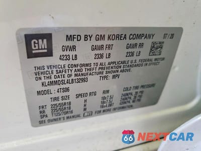 Zdjęcie 13 z 13 samochodu: 2020 BUICK ENCORE GX SELECT VIN:KL4MMDSL4LB132993 - miniatura