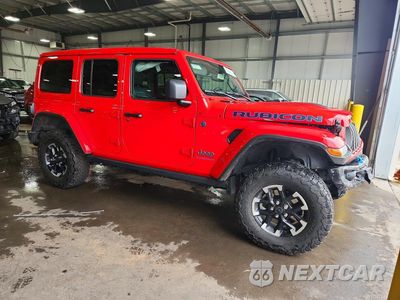 Czwarte zdjęcie samochodu z boku: 2025 JEEP WRANGLER RUBICON 4XE VIN:1C4RJXR66SW533636 - miniatura