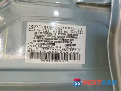 Zdjęcie 12 z 12 samochodu: 2024 NISSAN SENTRA SV VIN:3N1AB8CV4RY215889 - miniatura