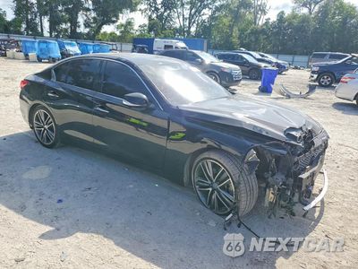 Czwarte zdjęcie samochodu z boku: 2016 INFINITI Q50 3.0T PREMIUM VIN:JN1EV7AP3GM301671 - miniatura