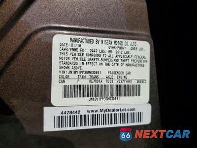Zdjęcie 12 z 12 samochodu: 2016 INFINITI Q70L 3.7 VIN:JN1BY1PP3GM630661 - miniatura