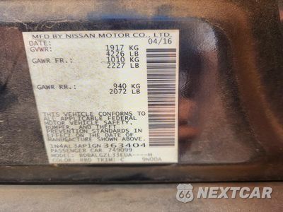 Zdjęcie 13 z 13 samochodu: 2016 NISSAN ALTIMA 2.5 S VIN:1N4AL3AP1GN363404 - miniatura