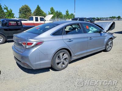 Trzecie zdjęcie samochodu z tyłu: 2017 HYUNDAI SONATA HYBRID LIMITED VIN:KMHE34L14HA047011 - miniatura