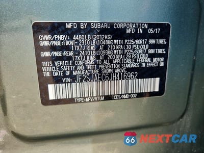 Zdjęcie 14 z 14 samochodu: 2018 SUBARU FORESTER 2.5I PREMIUM VIN:JF2SJAEC6JH416962 - miniatura