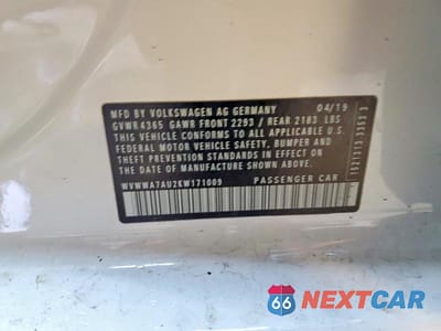 Zdjęcie 13 z 13 samochodu: 2019 VOLKSWAGEN GOLF R VIN:WVWWA7AU2KW171009 - miniatura