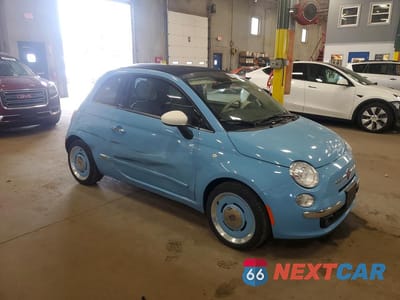 Czwarte zdjęcie samochodu z boku: 2015 FIAT 500 LOUNGE VIN:3C3CFFER9FT716577 - miniatura