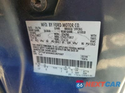 Zdjęcie 12 z 12 samochodu: 2006 FORD F250 SUPER DUTY VIN:1FTNF20506ED67097 - miniatura