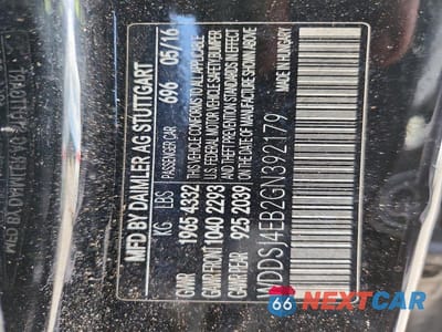 Zdjęcie 12 z 12 samochodu: 2016 MERCEDES-BENZ CLA 250 VIN:WDDSJ4EB2GN392179 - miniatura