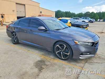 Czwarte zdjęcie samochodu z boku: 2019 HONDA ACCORD SPORT VIN:1HGCV1F35KA007255 - miniatura