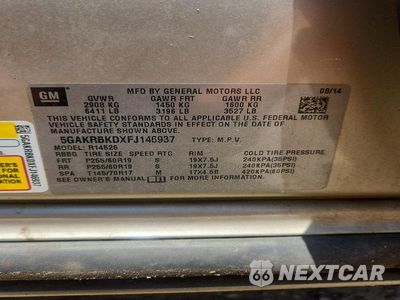 Zdjęcie 13 z 13 samochodu: 2015 BUICK ENCLAVE VIN:5GAKRBKDXFJ146937 - miniatura